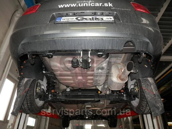 Оцинкований фаркоп на Citroen C-Elysee 2012- Швидкознімний автомат на ручці