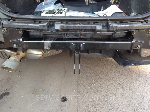 Польський фаркоп на BMW X1 E84 2009-2015 (БМВ Х1 E84) без підрізу бампера. - Зображення 9