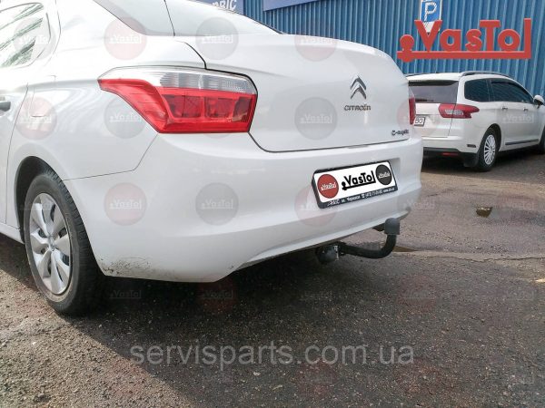 З'ємний фаркоп на Citroen C-Elysee 2012 - без підрізу бампера. - Зображення 6