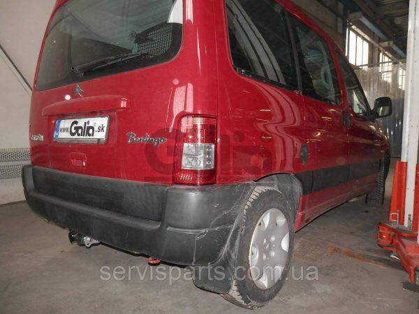 Фаркоп оцинкований на Citroen Berlingo 1996-2011 Швидкознімний автомат на ручці - Зображення 2