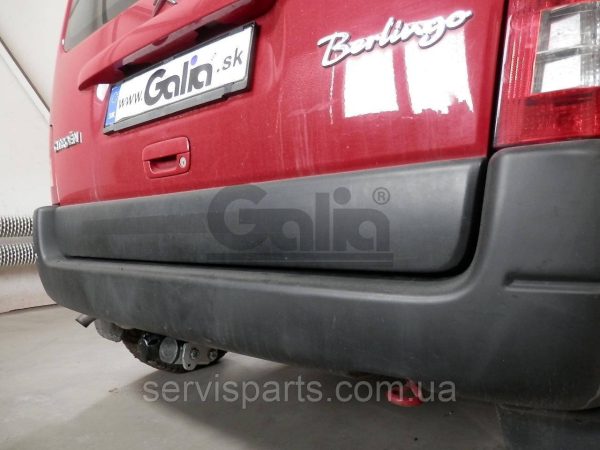 Фаркоп оцинкований на Citroen Berlingo 1996-2011 Швидкознімний автомат на ручці