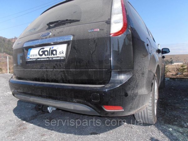 Оцинкований фаркоп на Ford Focus II 2003-2011 Швидкознімний автомат на ручці