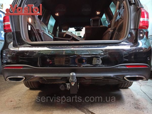 З'ємний гак фаркоп на Mercedes GL W166 2012-2016 Американська вставка під квадрат - Зображення 4
