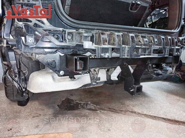 З'ємний гак фаркоп на Mercedes GL W166 2012-2016 Американська вставка під квадрат - Зображення 8