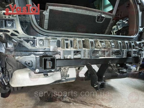 З'ємний гак фаркоп на Mercedes GL W166 2012-2016 Американська вставка під квадрат - Зображення 10