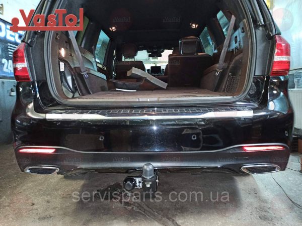 З'ємний гак фаркоп на Mercedes-Benz GLS-Class W166 2016-2019 Американська вставка під квадрат - Зображення 5