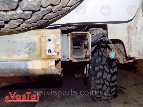 Знімний гак фаркоп на Nissan Patrol Y61 1997-2010 (Ніссан Патрол) без підрізу бампера - Зображення 6