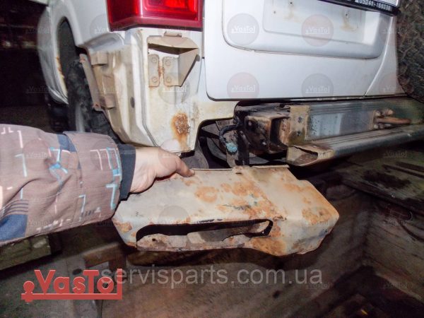 Знімний гак фаркоп на Nissan Patrol Y61 1997-2010 (Ніссан Патрол) без підрізу бампера - Зображення 8