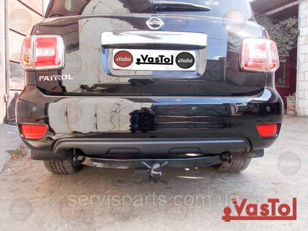 Знімний гак фаркоп на Nissan Patrol Y62 2010- (Нісан Патрол) без підрізу бампера - Зображення 5