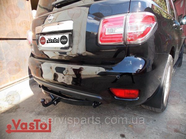 Знімний гак фаркоп на Nissan Patrol Y62 2010- (Нісан Патрол) без підрізу бампера - Зображення 2