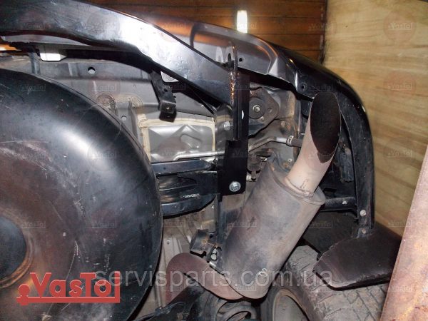 Знімний гак фаркоп на Nissan Patrol Y62 2010- (Нісан Патрол) без підрізу бампера - Зображення 10