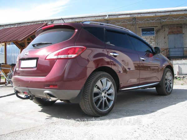 Знімний гак фаркоп на Nissan Murano Z51 2008-2014 (Нісан Мурано) без підрізу бампера