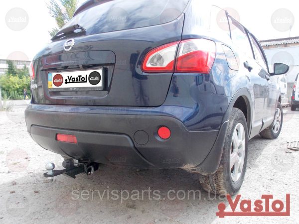 Знімний гак фаркоп на Nissan Qashqai 2006-2014 (Нісан Кашкай) Американська вставка під квадрат - Зображення 2