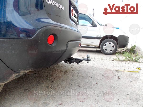 Знімний гак фаркоп на Nissan Qashqai 2006-2014 (Нісан Кашкай) Американська вставка під квадрат - Зображення 5