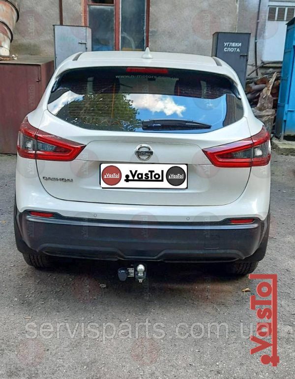 Знімний гак фаркоп на Nissan Qashqai J11 2019-2021 (Нісан Кашкай без AdBlue) Американська вставка під квадрат - Зображення 7