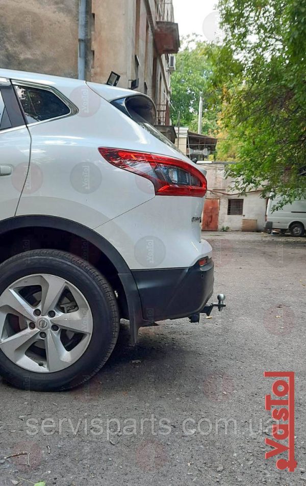 Знімний гак фаркоп на Nissan Qashqai J11 2019-2021 (Нісан Кашкай без AdBlue) Американська вставка під квадрат - Зображення 8