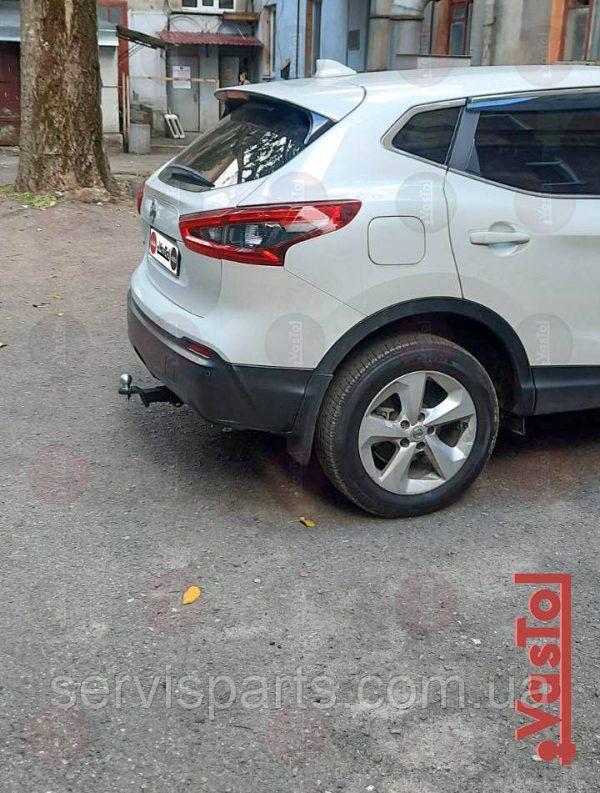 Знімний гак фаркоп на Nissan Qashqai J11 2014-2019 (Нісан Кашкай) американська вставка під квадрат - Зображення 5
