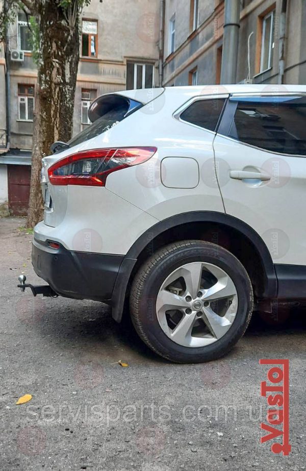 Знімний гак фаркоп на Nissan Qashqai J11 2014-2019 (Нісан Кашкай) американська вставка під квадрат - Зображення 8