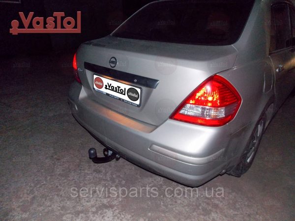 Український фаркоп на Nissan Tiida седан 2004-2014 (Нісан Тіїда) - Зображення 2
