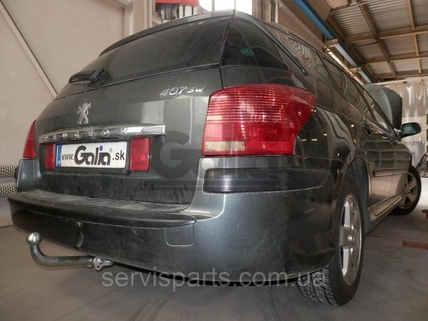 Оцинкований фаркоп на Peugeot 407 SW универсал 2004-2011 (Пежо 407 универсал) - Зображення 7