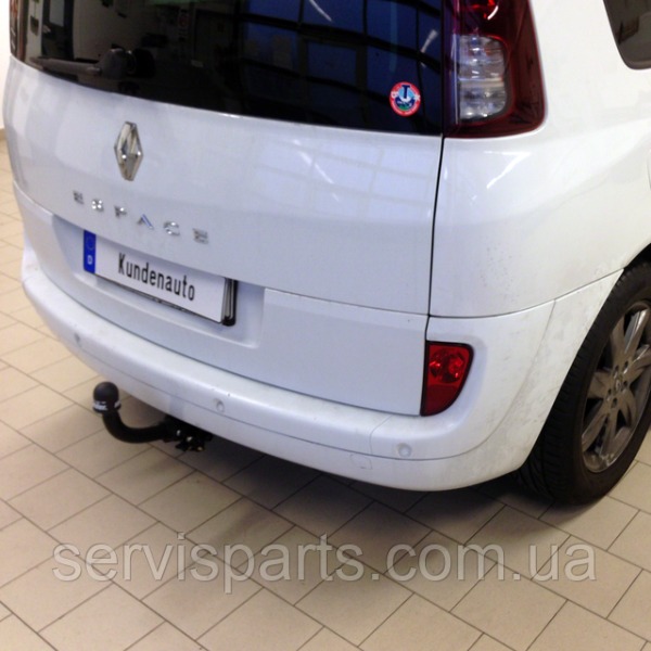 Фаркоп знімний гак на Renault Espace IV 2002-2014 (Рено Еспейс) без підрізу бампера.