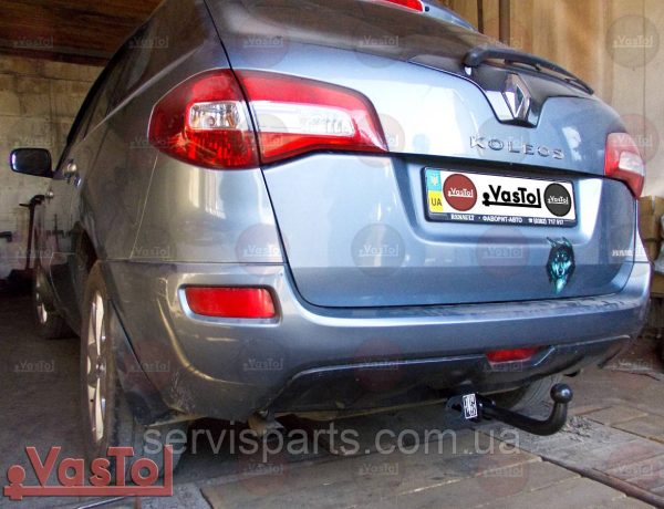 Фаркоп знімний гак на Renault Koleos 2008-2016 (Рено Колеос) без підрізу бампера. - Зображення 3