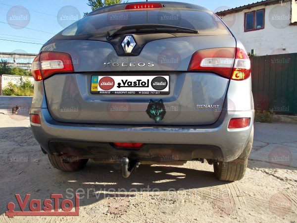 Фаркоп знімний гак на Renault Koleos 2008-2016 (Рено Колеос) без підрізу бампера. - Зображення 9