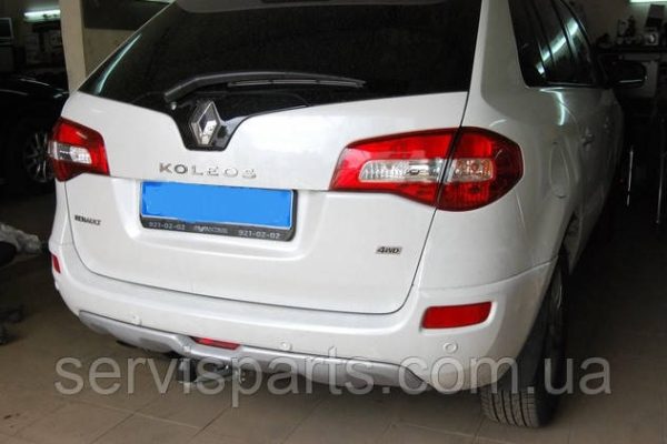 Оцинкований фаркоп на Renault Koleos 2008-2016 (Рено Колеос) без підрізу бампера.