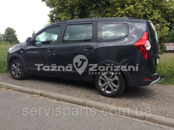 Оцинкований фаркоп на Renault Dacia Lodgy 2012- (Рено Лоджі) без підрізу бампера - Зображення 9
