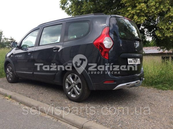 Оцинкований фаркоп на Renault Dacia Lodgy 2012- (Рено Лоджі) без підрізу бампера - Зображення 10