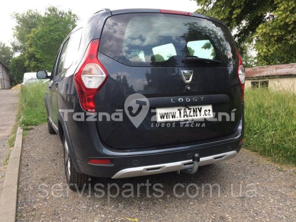 Оцинкований фаркоп на Renault Dacia Lodgy 2012- (Рено Лоджі) без підрізу бампера