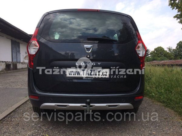 Оцинкований фаркоп на Renault Dacia Lodgy 2012- (Рено Лоджі) без підрізу бампера - Зображення 2