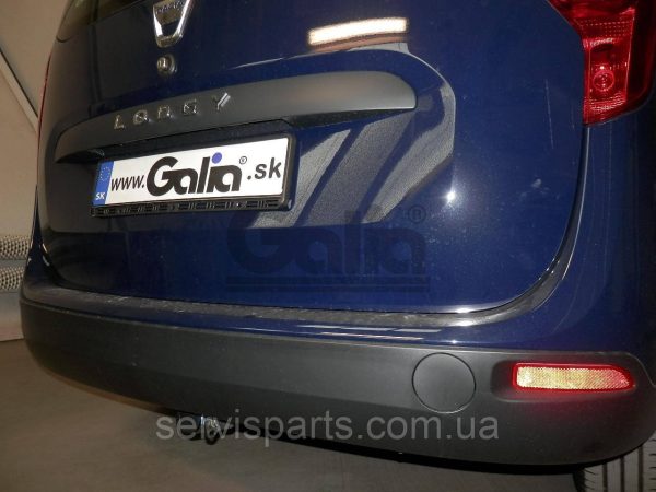 Оцинкований фаркоп на Renault Dacia Lodgy 2012- (Рено Лоджі) Швидкознімний автомат на ручці