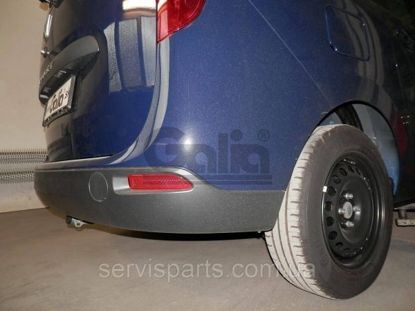Оцинкований фаркоп на Renault Dacia Lodgy 2012- (Рено Лоджі) Швидкознімний автомат на ручці - Зображення 2