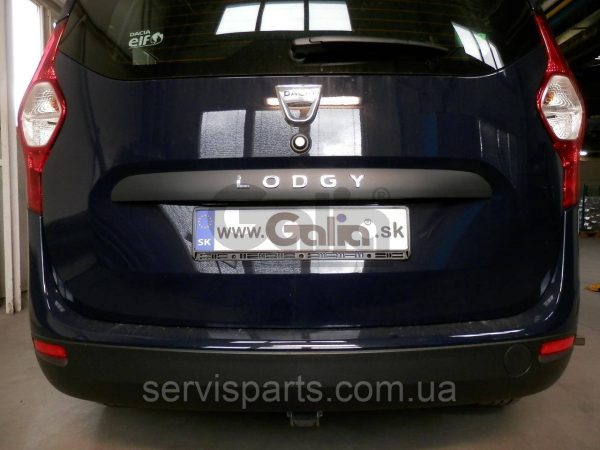 Оцинкований фаркоп на Renault Dacia Lodgy 2012- (Рено Лоджі) Швидкознімний автомат на ручці - Зображення 3