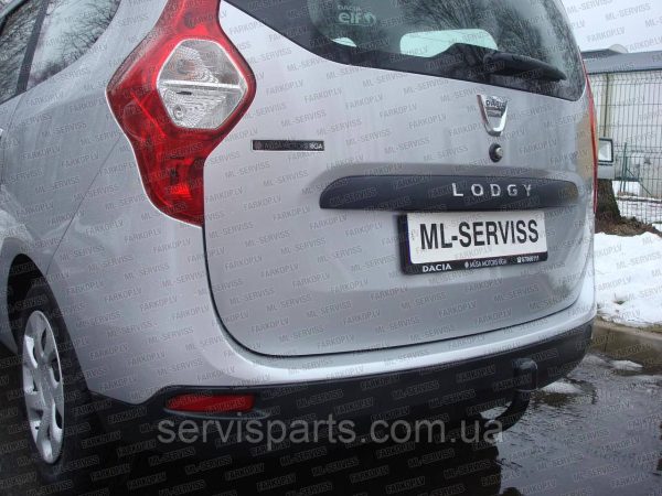 Польський фаркоп на Renault Dacia Lodgy 2012- (Рено Лоджі) без підрізу бампера - Зображення 2