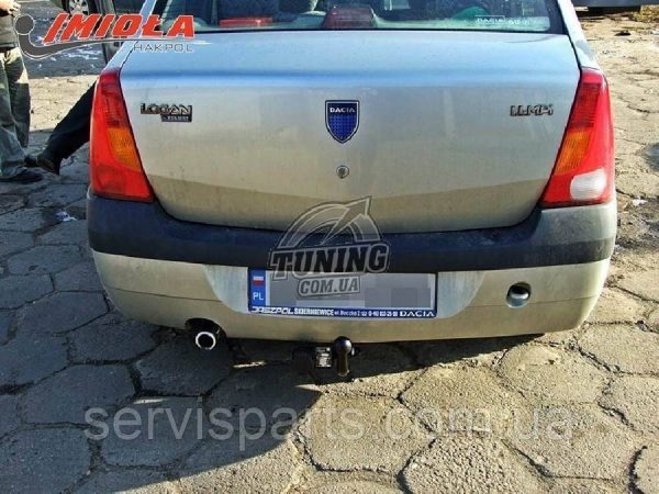 Польський фаркоп на Dacia Renault Logan I седан 2004-2012 (Дачія Логан) - Зображення 2