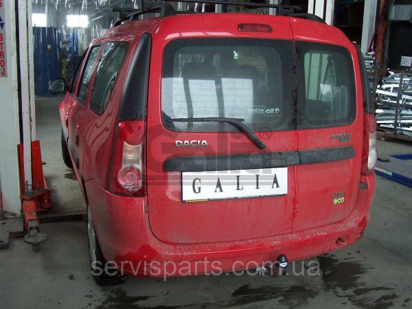 Оцинкований фаркоп на Dacia Logan MCV 2007-2013 (Renault Logan универсал) без підрізу бампера. - Зображення 9