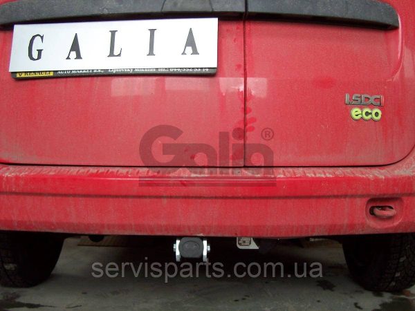 Оцинкований фаркоп на Dacia Logan MCV 2007-2013 (Renault Logan универсал) без підрізання бампера Швидкознімний автомат на ручці - Зображення 7