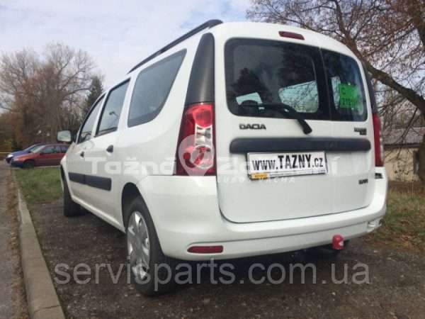 Польський фаркоп на Dacia Logan MCV 2007-2013 (Renault Logan универсал) без підрізу бампера. - Зображення 2