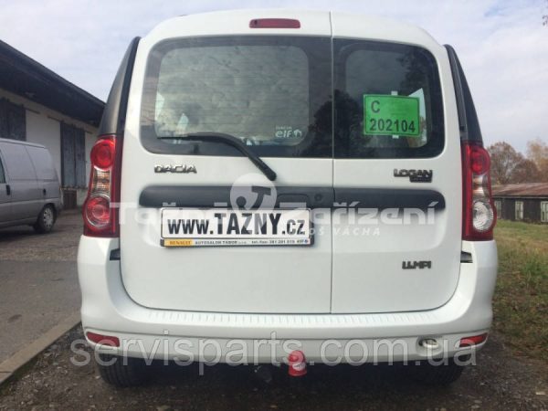 Польський фаркоп на Dacia Logan MCV 2007-2013 (Renault Logan универсал) без підрізу бампера. - Зображення 4
