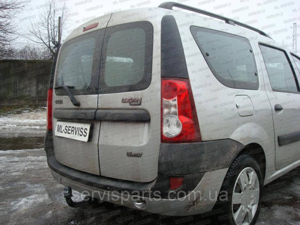 Польський фаркоп на Dacia Logan MCV 2007-2013 (Renault Logan универсал) без підрізу бампера. - Зображення 7