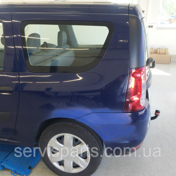 Польський фаркоп на Dacia Logan MCV 2007-2013 (Renault Logan универсал) без підрізу бампера. - Зображення 8