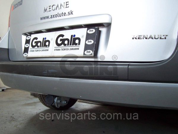 Оцинкований фаркоп на Renault Megane II 2003-2009 (сідан і универсал) Швидкознімний автомат на ручці
