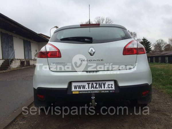Оцинкований фаркоп на Renault Megane III 2002-2008 (хетчбек) без підрізу бампера. - Зображення 2