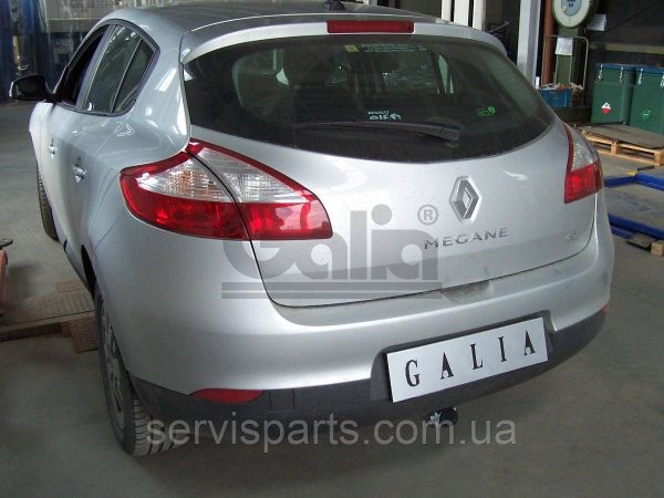 Оцинкований фаркоп на Renault Megane III 2008-2015 (хетчбек) Швидкознімний автомат на ручці