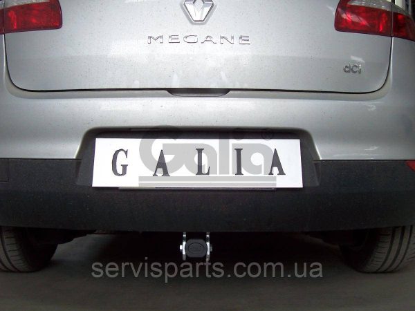 Оцинкований фаркоп на Renault Megane III 2008-2015 (хетчбек) Швидкознімний автомат на ручці - Зображення 2