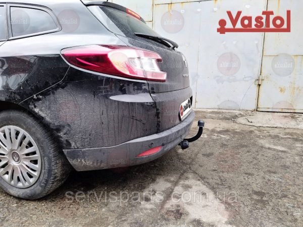 Фаркоп з'ємний гак на Renault Megane Grandtour III 2009-2016 (універсал) без підрізу бампера - Зображення 3