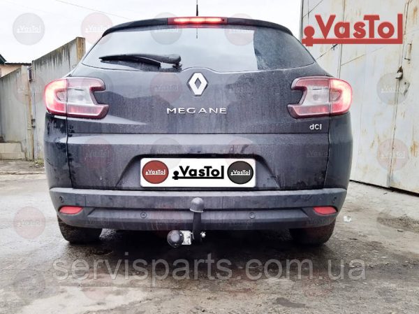 Фаркоп з'ємний гак на Renault Megane Grandtour III 2009-2016 (універсал) без підрізу бампера - Зображення 7
