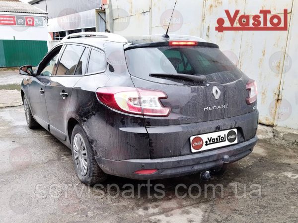 Фаркоп з'ємний гак на Renault Megane Grandtour III 2009-2016 (універсал) без підрізу бампера - Зображення 8